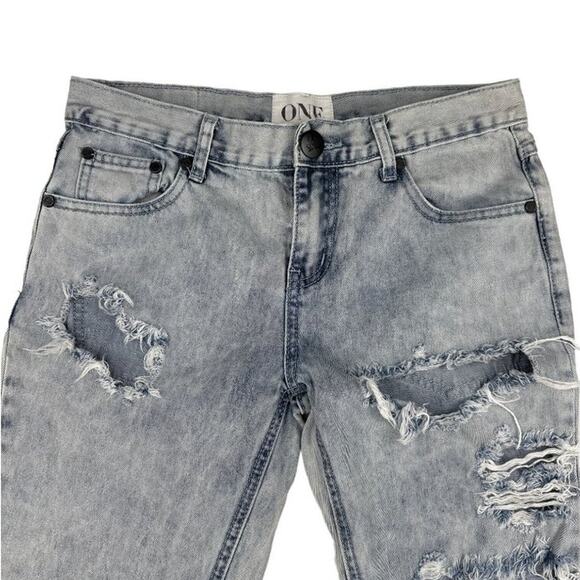 One Teaspoon - Awesome Baggies Distressed Ripped Jenas - Picture 2 of 4